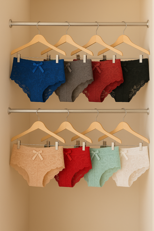 PANTYS DE ENCAJE - 8 UND + 1 PERFUME DE FEROMONAS