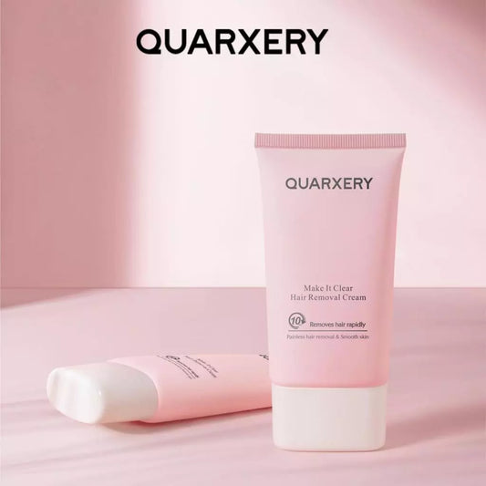 CREMA DEPILADORA QUARXERY - Piel sensible, cuerpo y zonas íntimas, sin dolor, rápida, 10 minutos (mujeres/hombres)