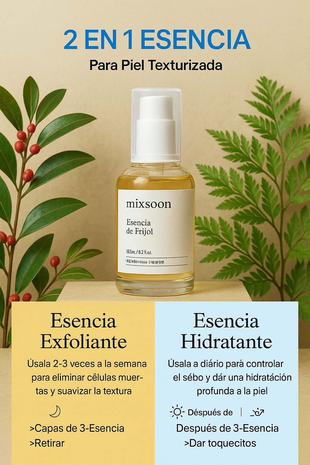 ✨MIXSOON BEAN ESSENCE | 50% OFF POR TU COMPRA DE HOY
