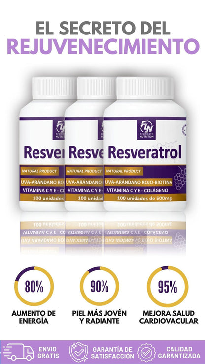 RESVERATROL - ANTI OXIDANTE PARA LA ETERNA JUVENTUD