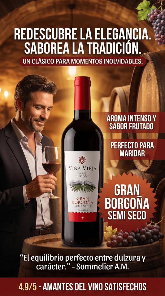 Vino  Malbec Semi Seco 750 ML