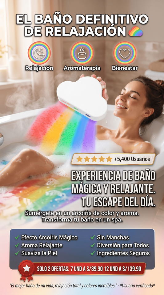 🌈 BOMBA DE BAÑO ARCOIRIS