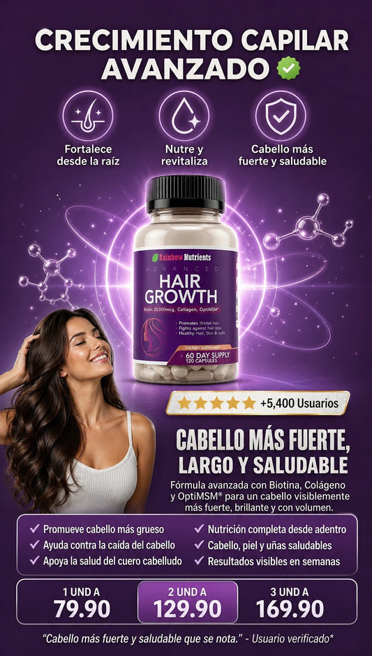 Hair Growth Premium para Cabello Piel y Uñas