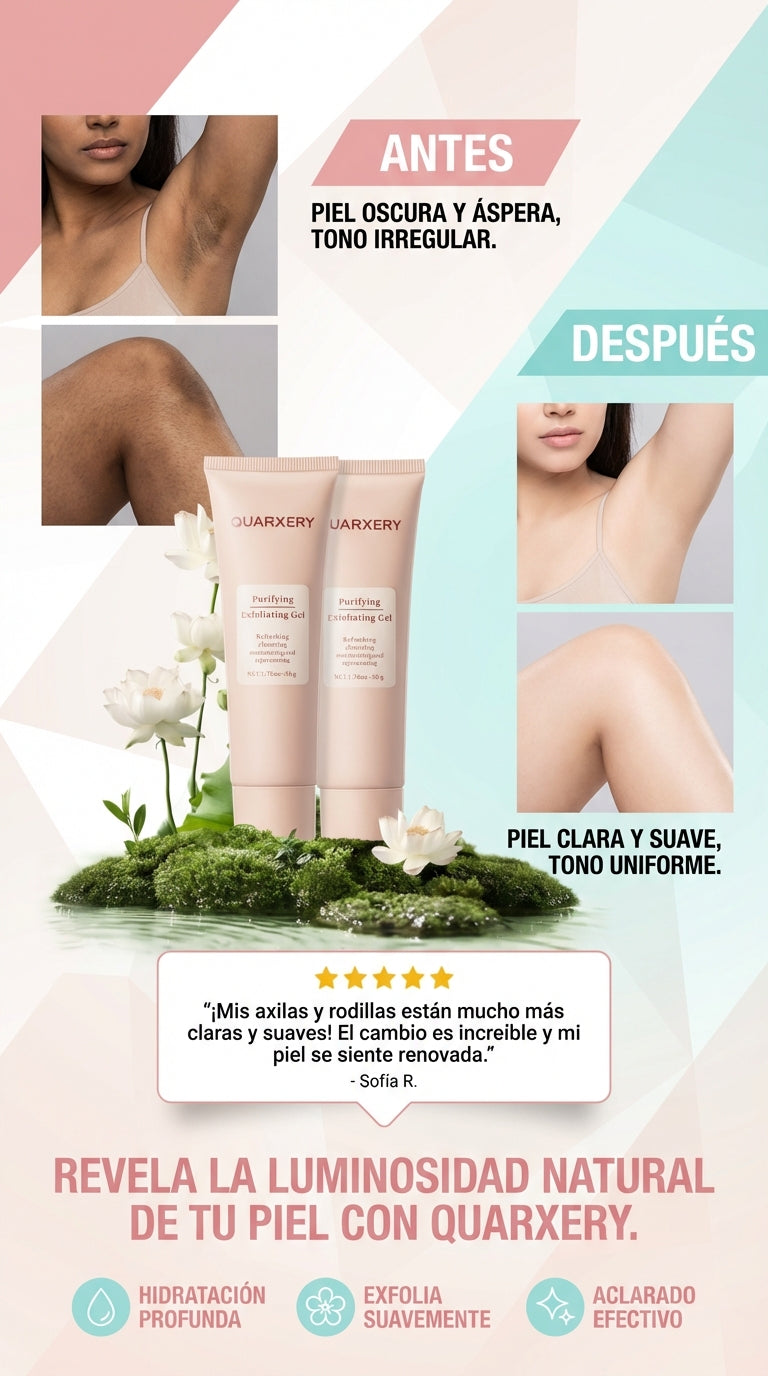 ✨ QUARXERY – EXFOLIANTE PARA ZONAS OSCURAS 💛🌿